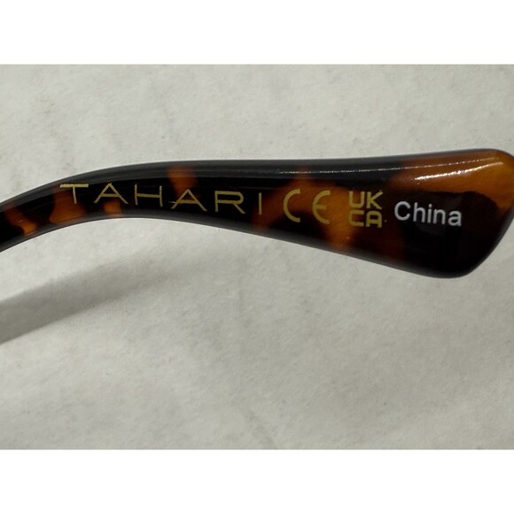 Tahari TH933 TS Oversize Butterfly Sunglasses Gold Brown Tortoise Gradient Lens main image 12